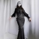 Surface Spell Gothic Nyx Fishtail Long Skirt(5 Colours)